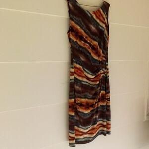 Multicolor Striped Sleeveless Dress